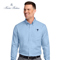 Load image into Gallery viewer, The Citadel, Big Red,  Big &amp; Tall, Brooks Brothers® Wrinkle-Free Stretch Nailhead Shirt - Newport Blue
