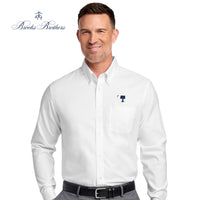 Load image into Gallery viewer, The Citadel, Big Red,  Big &amp; Tall, Brooks Brothers® Wrinkle-Free Stretch Nailhead Shirt - White
