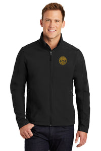 Load image into Gallery viewer, The Citadel, Big &amp; Tall, Customizable (Your Year) Embroidered Ring Bezel Design, Core Soft Shell Jacket - Black
