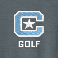 Load image into Gallery viewer, The Citadel, C Star,  Club Sport Golf, TravisMathew Ladies Sunnyvale Polo Shirt- Blue Nights Heather 
