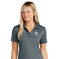 Load image into Gallery viewer, The Citadel, C Star,  Club Sport Golf, TravisMathew Ladies Sunnyvale Polo Shirt- Blue Nights Heather 
