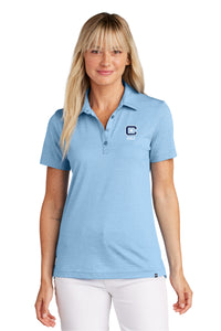 Load image into Gallery viewer, The Citadel, C Star,  Club Sport Golf, TravisMathew Ladies Sunnyvale Polo Shirt- Strong Blue Heather
