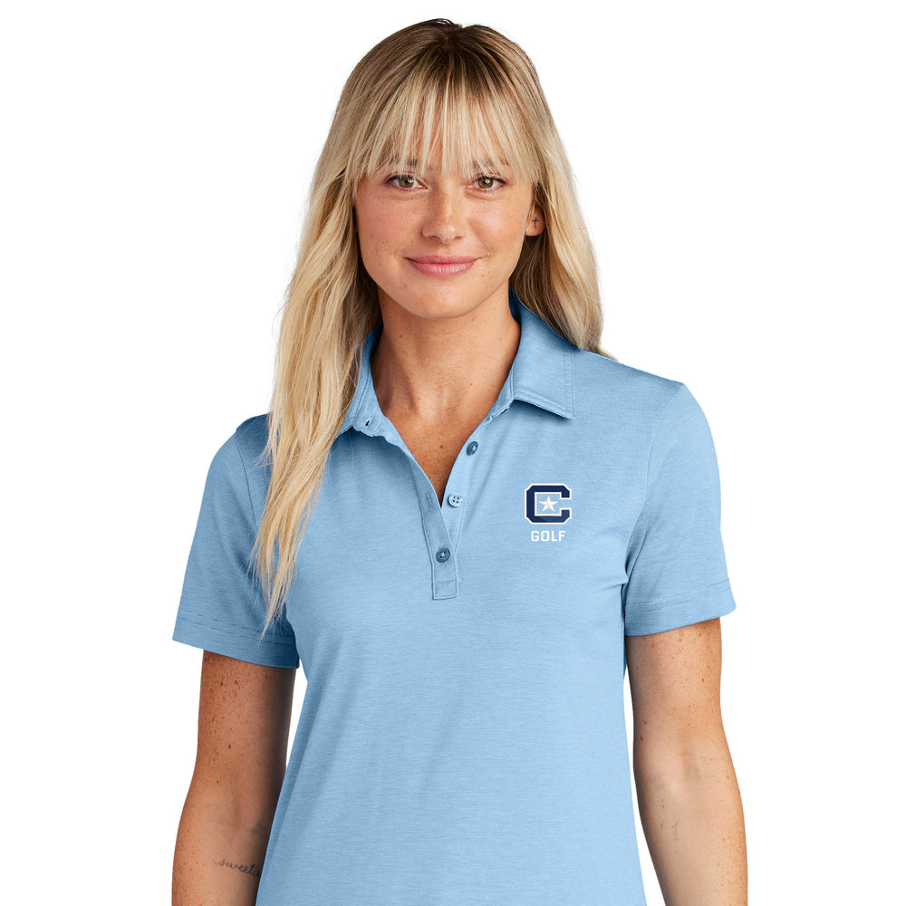 The Citadel, C Star,  Club Sport Golf, TravisMathew Ladies Sunnyvale Polo Shirt- Strong Blue Heather