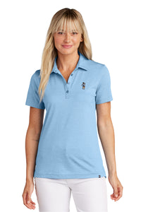 Load image into Gallery viewer, The Citadel, Spike the Golfer, Club Sport Golf, TravisMathew Ladies Sunnyvale Polo Shirt- Strong Blue Heather 
