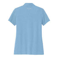 Load image into Gallery viewer, The Citadel, Spike the Golfer, Club Sport Golf, TravisMathew Ladies Sunnyvale Polo Shirt- Strong Blue Heather- Back
