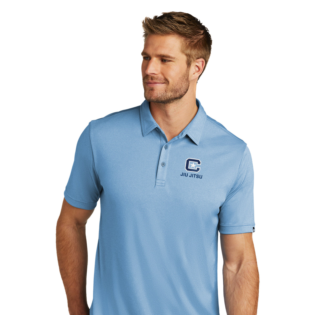 The Citadel, C Star, Club Sport - Jiu Jitsu, TravisMathew Performance Polo Shirt - Brilliant Blue