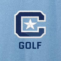 Load image into Gallery viewer, The Citadel, C Star, Club Sport - Men&#39;s Golf, TravisMathew Performance Polo Shirt - Brilliant Blue Heather
