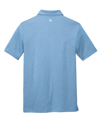 Load image into Gallery viewer, The Citadel, C Star, Club Sport - Men&#39;s Golf, TravisMathew Performance Polo Shirt - Brilliant Blue Heather - Back
