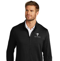 Load image into Gallery viewer, The Citadel, Big Red,  TravisMathew Newport Full-Zip Fleece Jacket- Black
