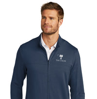 Load image into Gallery viewer, The Citadel, Big Red,  TravisMathew Newport Full-Zip Fleece Jacket- Night Blue
