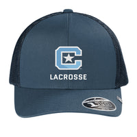 Load image into Gallery viewer, The Citadel C, Lacrosse, TravisMathew Cruz Trucker Cap - Navy
