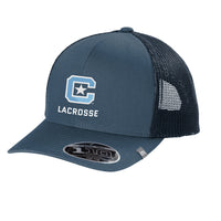 Load image into Gallery viewer, The Citadel C, Lacrosse, TravisMathew Cruz Trucker Cap - Navy
