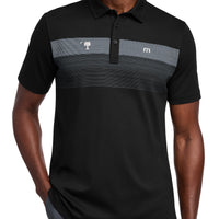 Load image into Gallery viewer, The Citadel, Big Red, TravisMathew Coastal Chest Stripe Polo - Black
