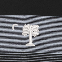Load image into Gallery viewer, The Citadel, Big Red, TravisMathew Coastal Chest Stripe Polo - Black
