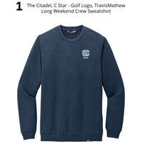 Load image into Gallery viewer, The Citadel, Club Sports - Golf Package 02- Travis Mathew Heather Blue Nights
