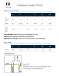 Load image into Gallery viewer, The Citadel, TravisMathew Cold Bay Jacket -  Size chart
