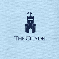 Load image into Gallery viewer, The Citadel, Raised Barracks Logo, TravisMathew Onward Polo - Light Blue
