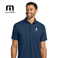 Load image into Gallery viewer, The Citadel, Raised Barracks Logo, TravisMathew Onward Polo - Navy Heather

