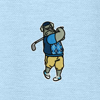 Load image into Gallery viewer, The Citadel, Spike the Golfer, TravisMathew Onward Polo - Airy Blue Heather
