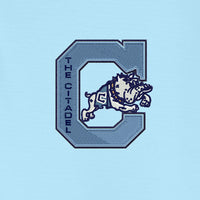 Load image into Gallery viewer, The Citadel, Jumping Bulldog, TravisMathew Crestview Polo - Dream Blue
