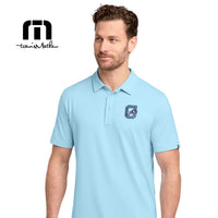 Load image into Gallery viewer, The Citadel, Jumping Bulldog, TravisMathew Crestview Polo - Dream Blue
