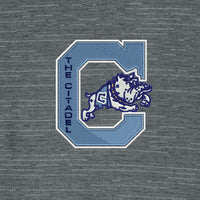 Load image into Gallery viewer, The Citadel, Jumping Bulldog, TravisMathew Crestview Polo - Grey Heather
