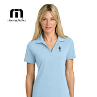 Load image into Gallery viewer, The Citadel, Spike the Golfer, TravisMathew Women’s Onward Polo- Airy Blue Heather
