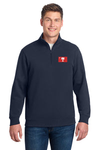 Load image into Gallery viewer, The Citadel, Big Red Flag, Big &amp; Tall, Sport-Tek® 1/4-Zip Sweatshirt - Navy
