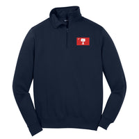 Load image into Gallery viewer, The Citadel, Big Red Flag, Big &amp; Tall, Sport-Tek® 1/4-Zip Sweatshirt - Navy
