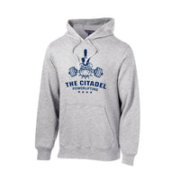 Load image into Gallery viewer, ST254_The Citadel, Spike, Powerlifting, Pullover Hooded Sweatshirt _Heather Grey

