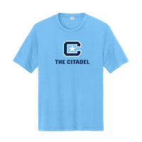 Load image into Gallery viewer, The Citadel, C Star,  Big &amp; Tall, Sport-Tek® PosiCharge® Competitor™ T-Shirt - Carolina Blue
