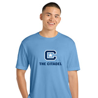 Load image into Gallery viewer, The Citadel, C Star,  Big &amp; Tall, Sport-Tek® PosiCharge® Competitor™ T-Shirt - Carolina Blue
