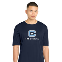 Load image into Gallery viewer, The Citadel, C Star,  Big &amp; Tall, Sport-Tek® PosiCharge® Competitor™ T-Shirt - Navy
