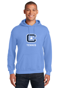 Load image into Gallery viewer, 18500 The Citadel Block C Star logo, Sports - Tennis,  Heavy Blend™ Hooded Unisex Sweatshirt Carolina Blue

