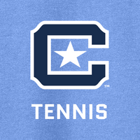 Load image into Gallery viewer, 18500 The Citadel Block C Star logo, Sports - Tennis,  Heavy Blend™ Hooded Unisex Sweatshirt Carolina Blue
