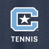 Load image into Gallery viewer, 18500 The Citadel Block C Star logo, Sports - Tennis,  Heavy Blend™ Hooded Unisex Sweatshirt Navy
