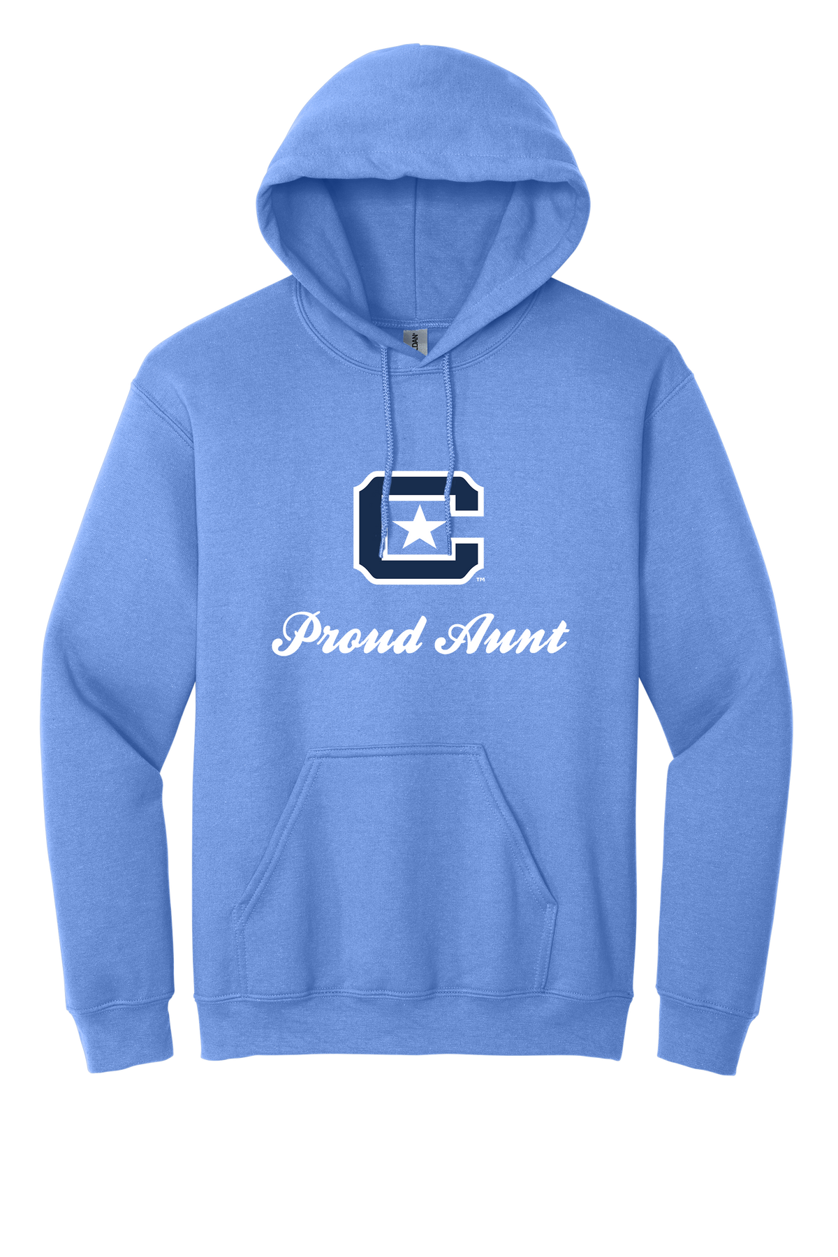 The Citadel Block C Star logo, Proud Aunt,  Heavy Blend™ Hooded Sweatshirt