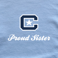 Load image into Gallery viewer, The Citadel Block C Star logo, Proud Sister,  Heavy Blend™ Hooded Sweatshirt

