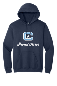 Load image into Gallery viewer, The Citadel Block C Star logo, Proud Sister,  Heavy Blend™ Hooded Sweatshirt
