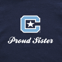 Load image into Gallery viewer, The Citadel Block C Star logo, Proud Sister,  Heavy Blend™ Hooded Sweatshirt
