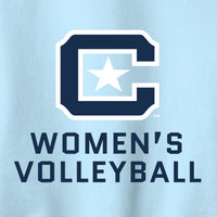 Load image into Gallery viewer, The Citadel Block C, Sports - Women's Volleyball, Embroidered Comfort Colors ® Ring Spun Crewneck Sweatshirt

