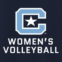 Load image into Gallery viewer, The Citadel Block C, Sports - Women's Volleyball, Embroidered Comfort Colors ® Ring Spun Crewneck Sweatshirt

