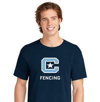 Load image into Gallery viewer, The Citadel C, Club Sports - Fencing,  Comfort Colors ® Heavyweight Ring Spun Tee
