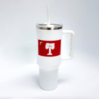 Load image into Gallery viewer, The Citadel, Big Red Flag Logo, Stainless Steel Insulated Tumbler - 40oz
