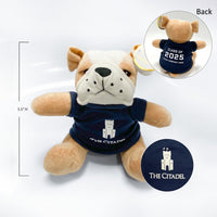Load image into Gallery viewer, The Citadel Mascot, Your Year and Company Customized, Bulldog Plush Animal
