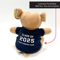 Load image into Gallery viewer, The Citadel Mascot, Your Year and Company Customized, Bulldog Plush Animal

