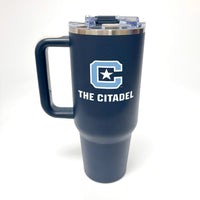Load image into Gallery viewer, The Citadel, C Star, Navy  Big Swig Tumbler - 40oz
