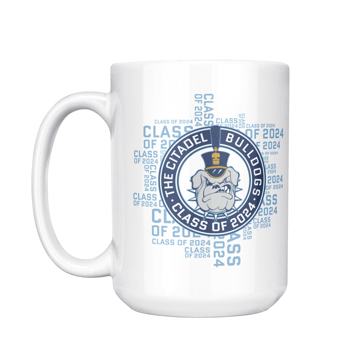 The Citadel, Class of 2024, Spike, Ceramic White Mug- 15oz