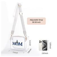 Load image into Gallery viewer, The Citadel, Mom Spike, Crossbody Clear Bag for Concerts with Adjustable Strap
