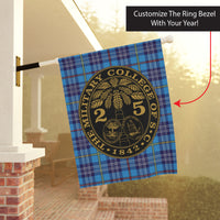 Load image into Gallery viewer, The Citadel, Customizable (Your Year), Tartan Background, Ring Bezel Garden &amp; House Banner
